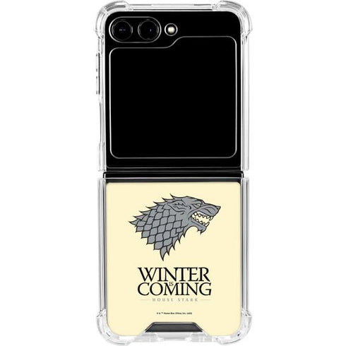 Game of Thrones: House Stark Sigil Galaxy Z Flip6 Clear Case